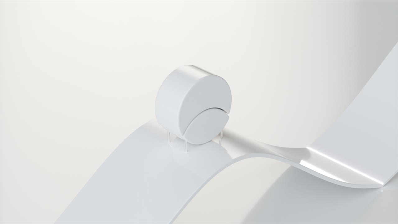 색 기하학적 모양의 추상적인 3d 렌더링