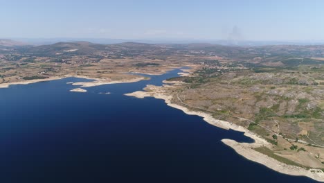 Blue-River-Flowing-Aerial-view