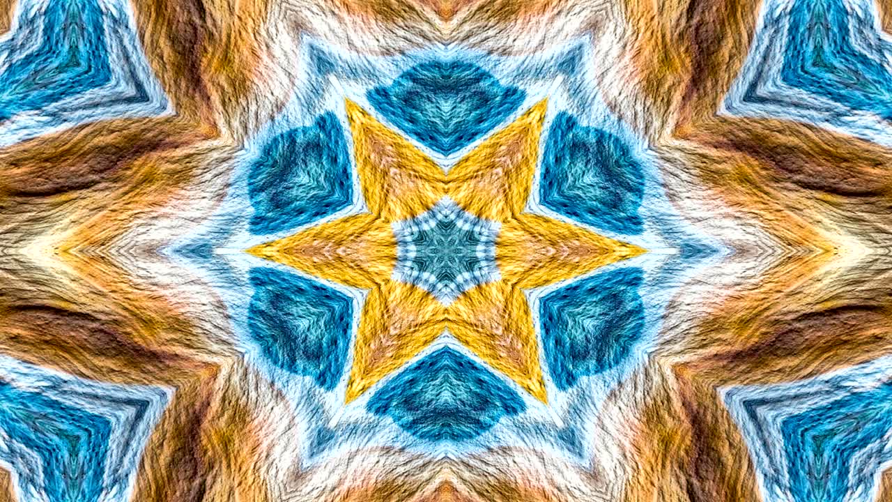 fondo de madera abstracto concepto patrón simétrico ornamental decorativo caleidoscopio movimiento círculo geométrico y formas de estrellas