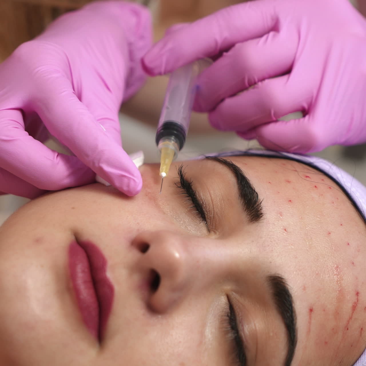 tratamiento por inyección facial
