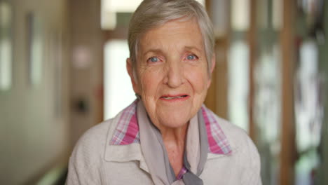 portrait of a happy elderly woman