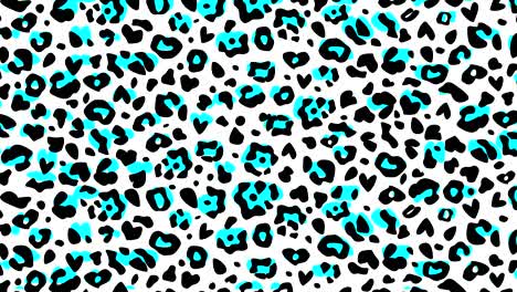 4k abstract animated seamless looped background with leopard print.