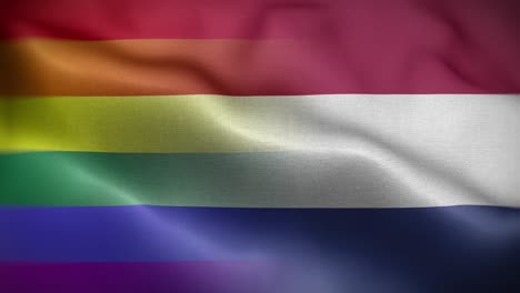 lgbt netherlands flag loop background 4k