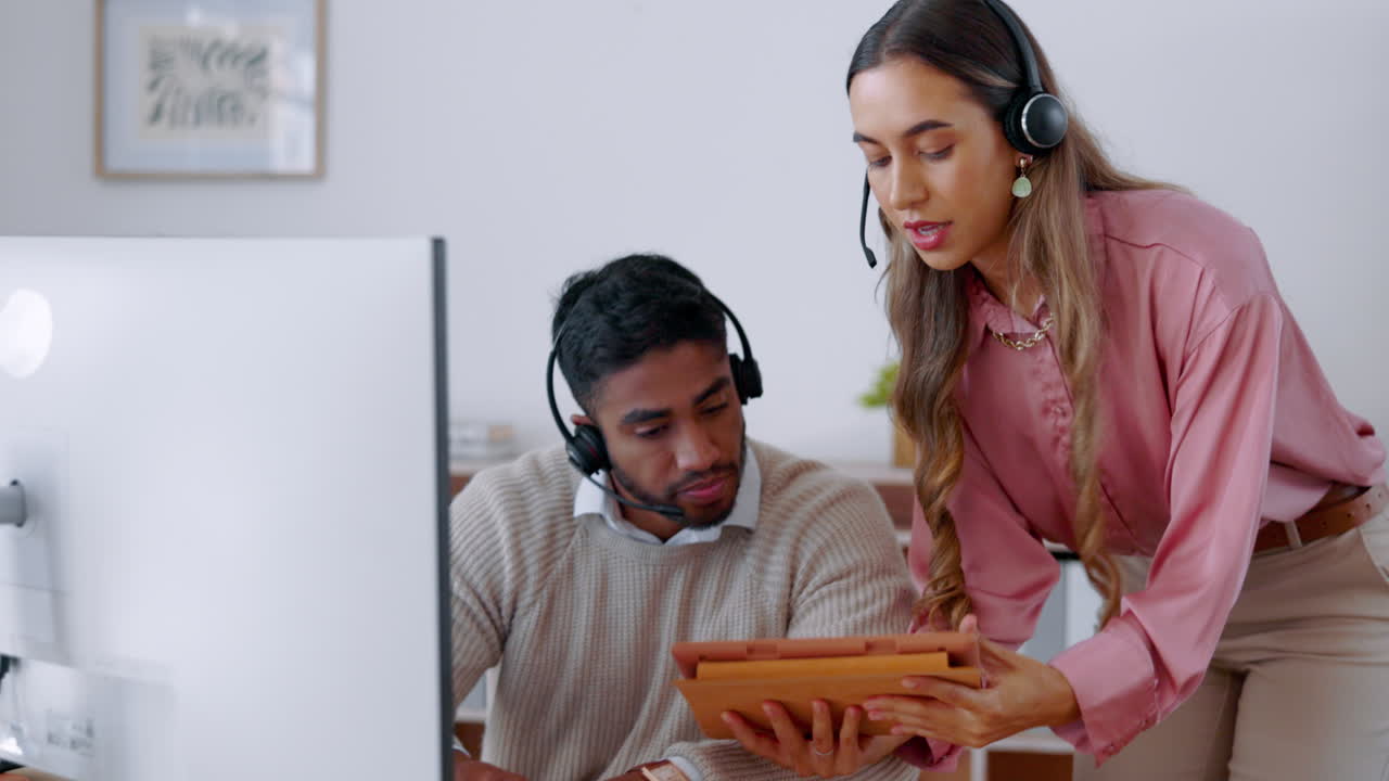 gente de negocios, centro de llamadas