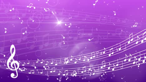 abstract music background with notes