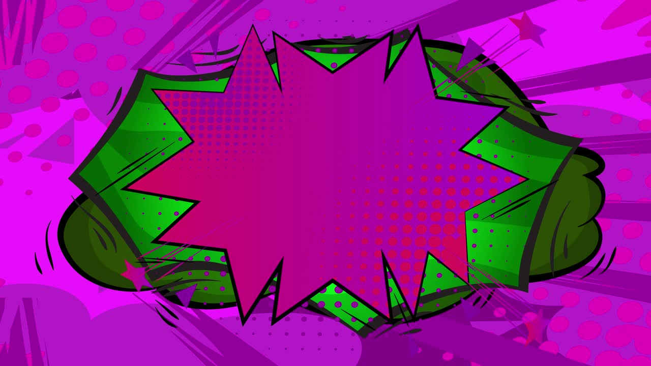 el fondo de estilo cómico retro. el fondo de dibujos animados manga video de stock.