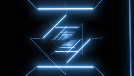 túnel de neón abstracto