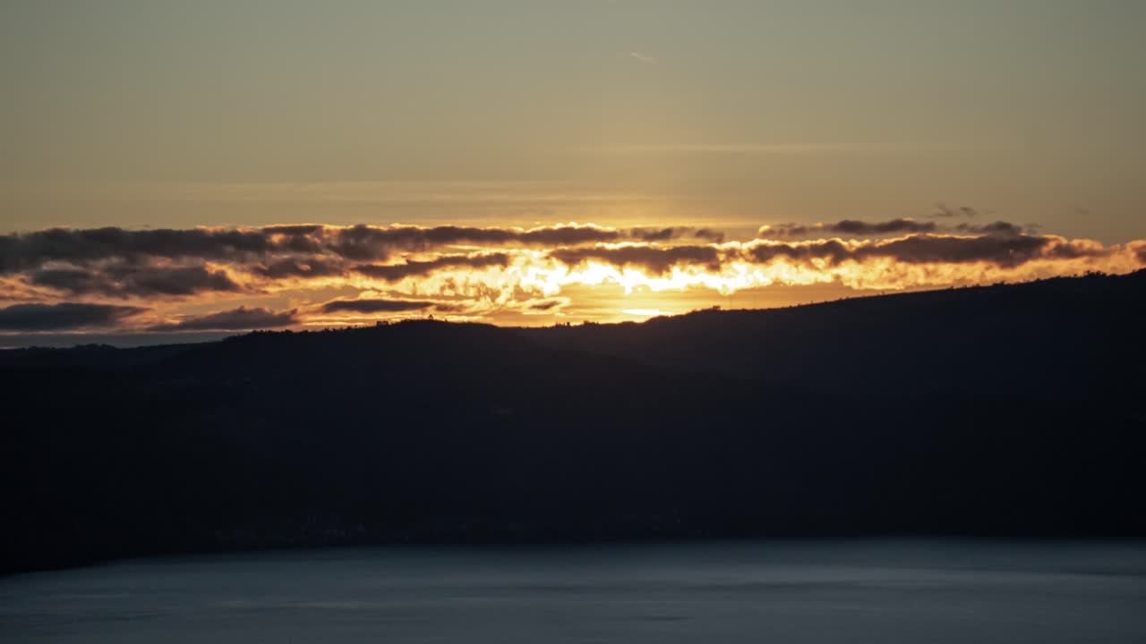 Sun Rising Over Lake Atitlán Timelapse