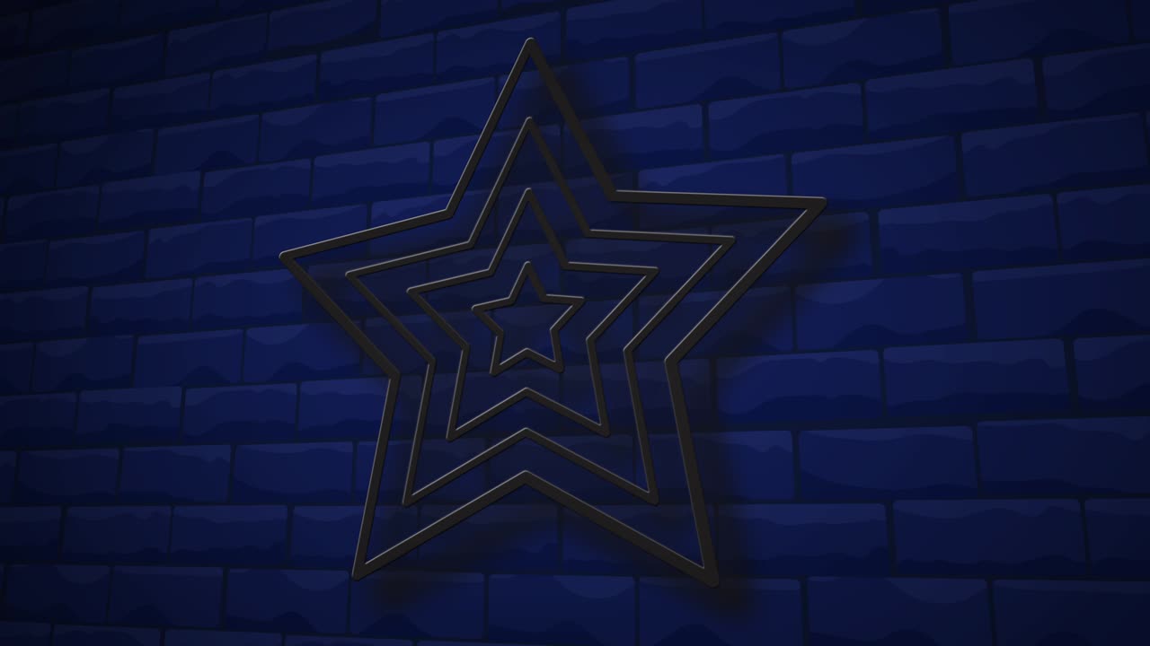 star neon sign animation.