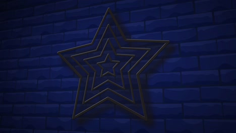 star neon sign animation.