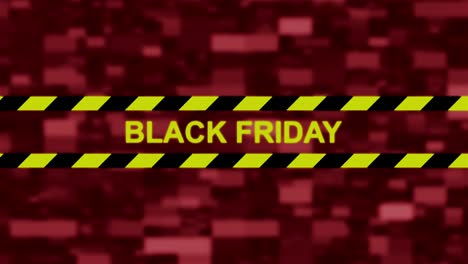 viernes negro animación de pantalla de computadora de píxeles de primer plano