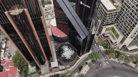 aerial view of mexico city's skyscrapers and urban landscape