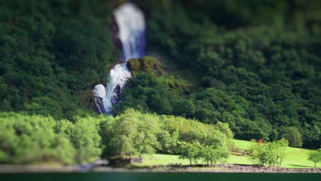 one of the waterfalls in the naeroy fjord