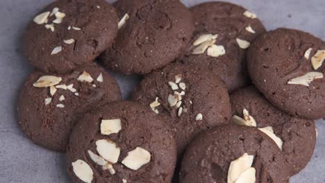 galletas de almendras de chocolate