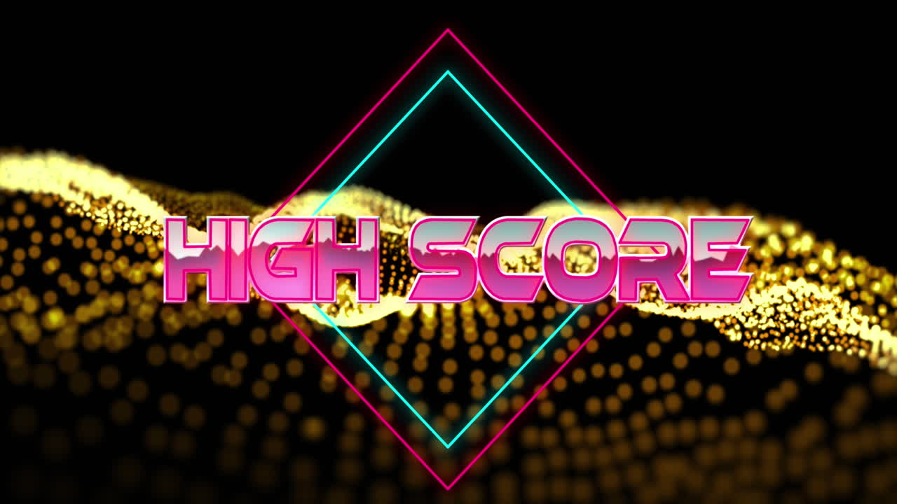 검은색 배경에 있는 소셜 미디어 아이콘의 애니메이션