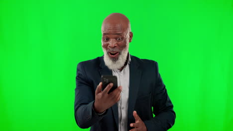 Phone,-winner-and-a-senior-business-black-man