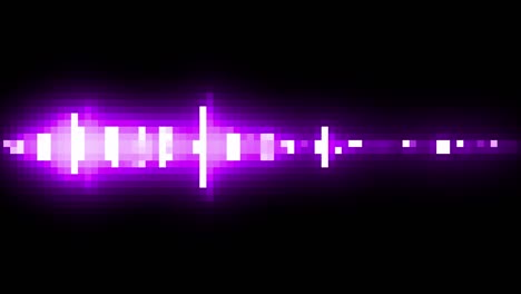 purple digital audio spectrum voice recording frequency - looped