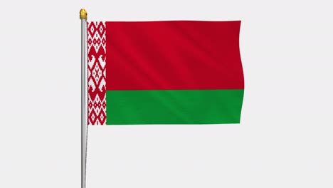 belarus flag swaying in the wind - alphachannel_071.mov