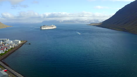 drone flight in isafjordur, iceland