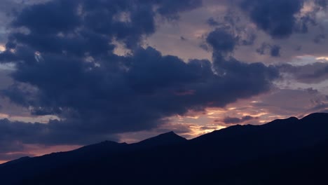 silhouette of mountains