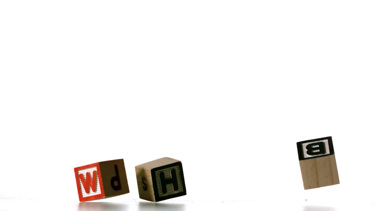 Blocks spelling why dropping down