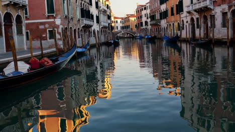 venice canal at sunrise/sunset