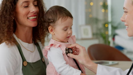 Gesundheitswesen,-Klinik-Und-Arzt-Mit-Mutter