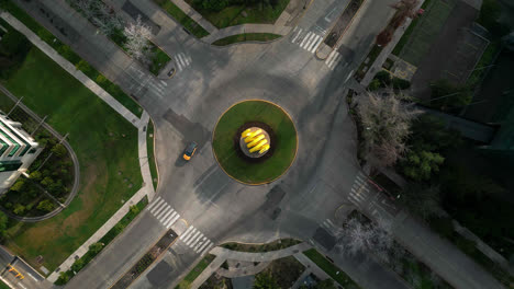 Street-Circle-Ciudad-Empresarial-drone-shot-Chile