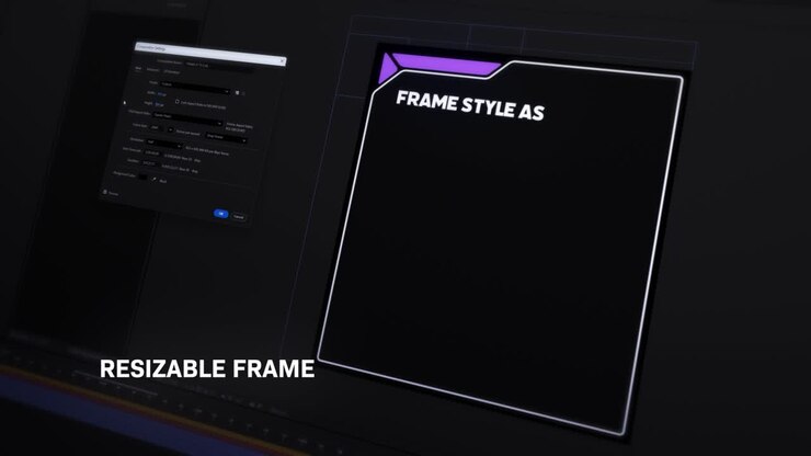 Customizable Digital Frames with Resizable and Adjustable Components