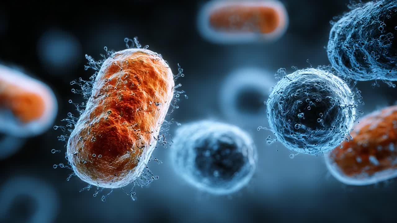Incredibile vista microscopica della vita batterica: immagini mozzafiato di microbi vivaci in movimento che mostrano l'intricato mondo dei batteri e delle loro strutture.