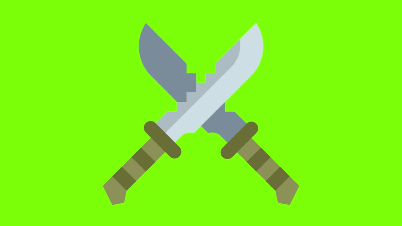 green screen , Knives, Weapon, high quality