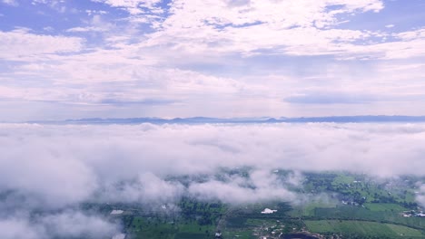 light white clouds flew past in the bright blue sky. the summer of the sun's scorching week, 4k video