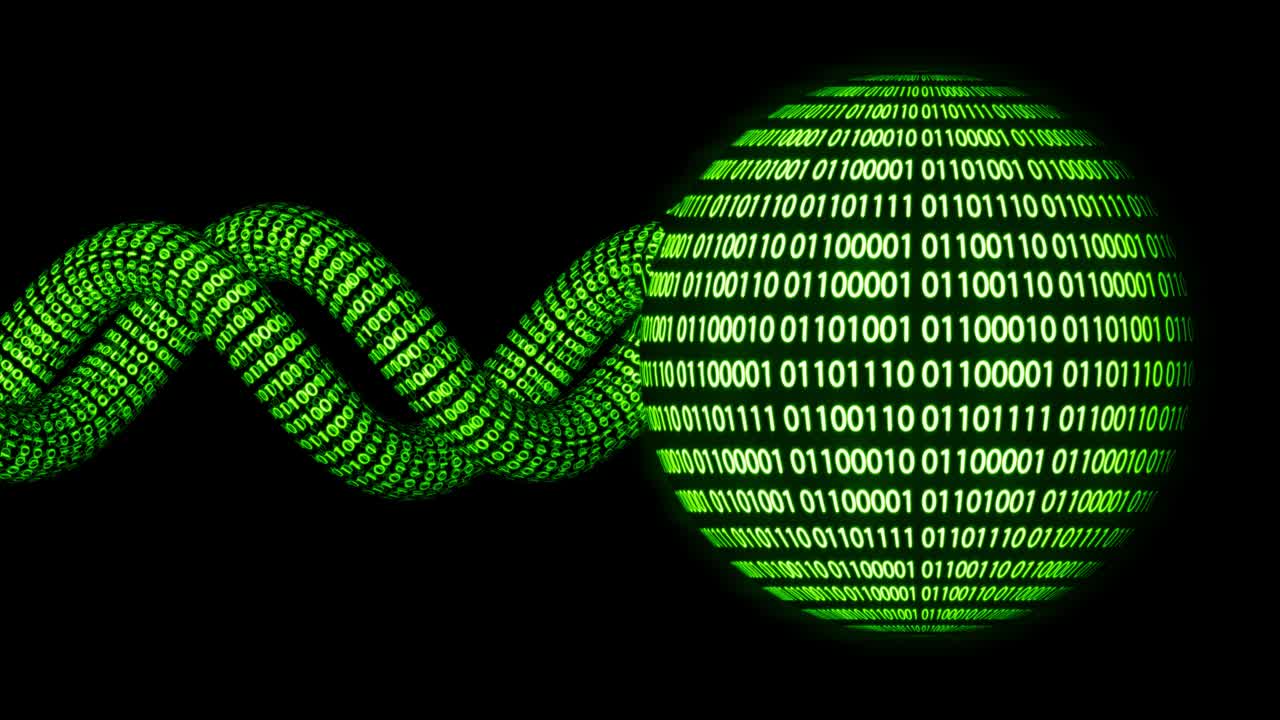 tecnología abstracta fondo 3d con código binario