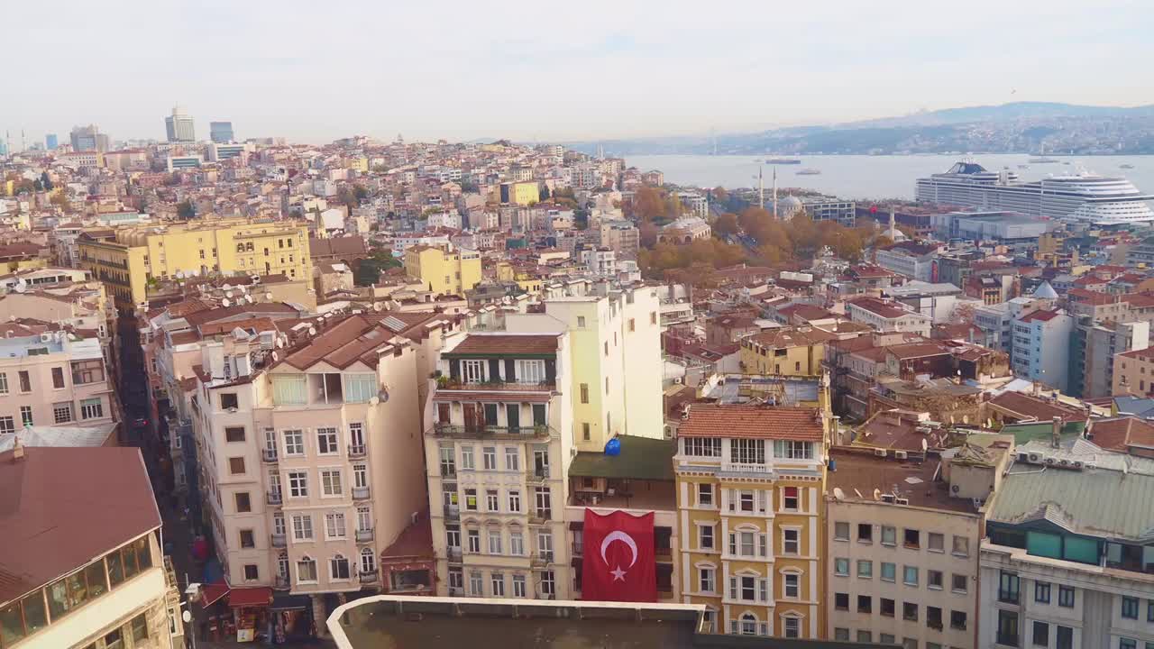 el paisaje urbano de estambul visto desde el aire
