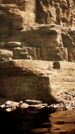 a large rock formation in a canyon