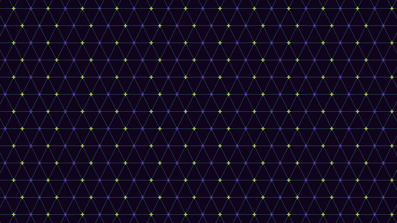 연결된 선이 있는 네온 교차 패턴