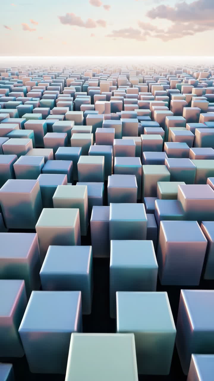 Abstract City of Cubes