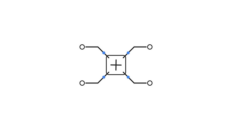 Animated Technical Diagram Showing Circuit Connection Process