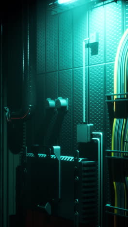 futuristic industrial control panel