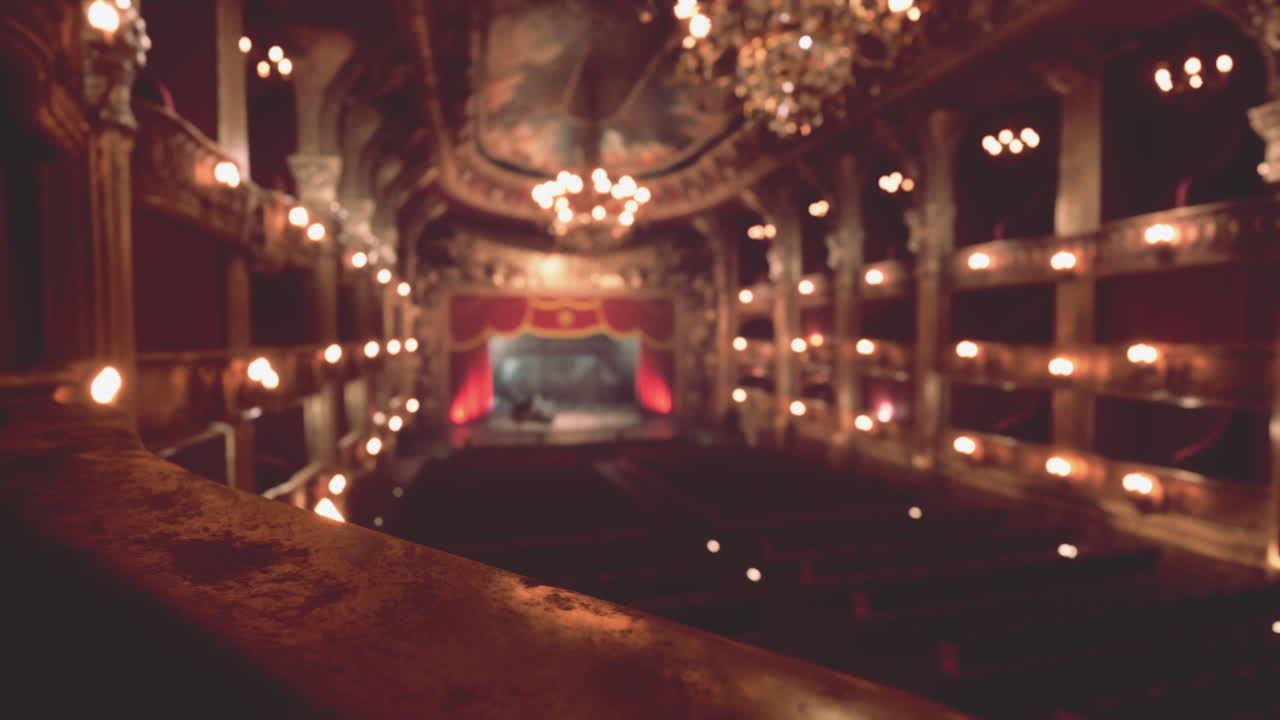 오페라 하우스 의 흐릿 한 전망