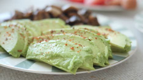 Avocado and Mushroom Plate