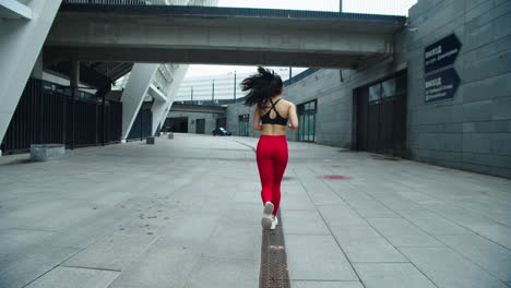 athlete woman running outdoor