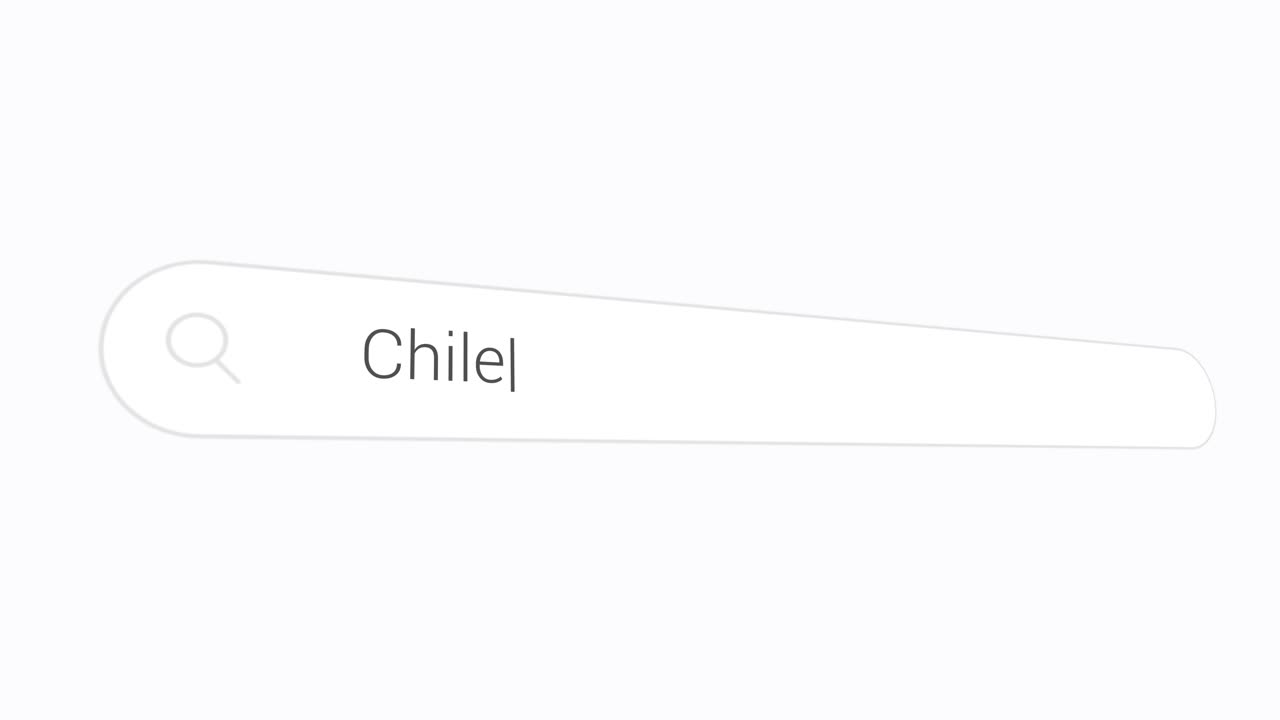 Entering Chile In The Search Box - Internet Browsing
