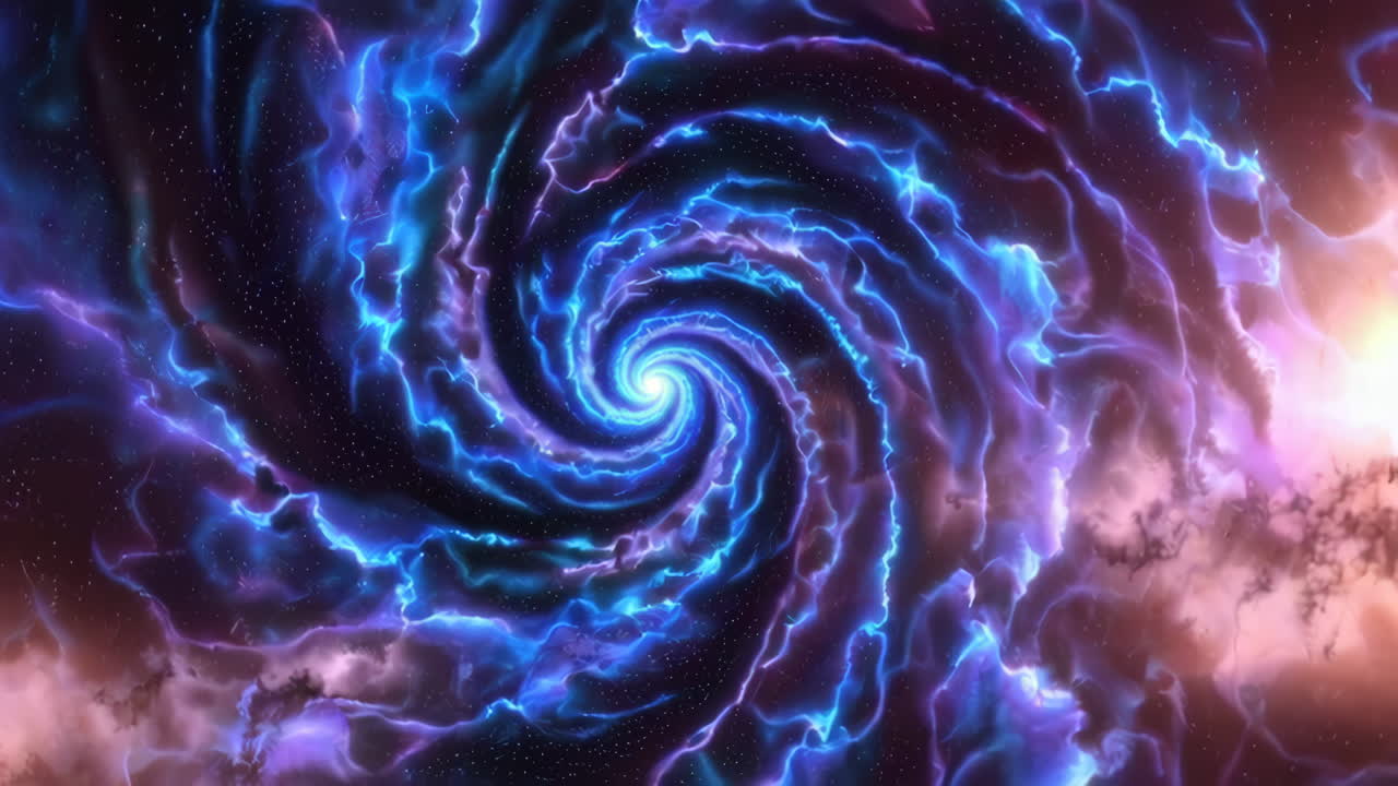 Nebulosa a spirale nell'iperspazio