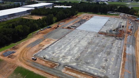 Un-Dron-Muestra-Una-Parte-Graduada-De-Un-Lugar-De-Trabajo-Que-Está-Listo-Para-El-Concreto