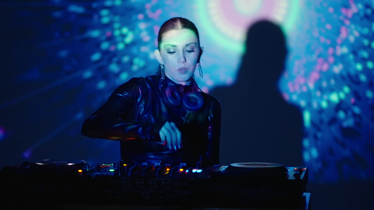 Female DJ Mixing Music