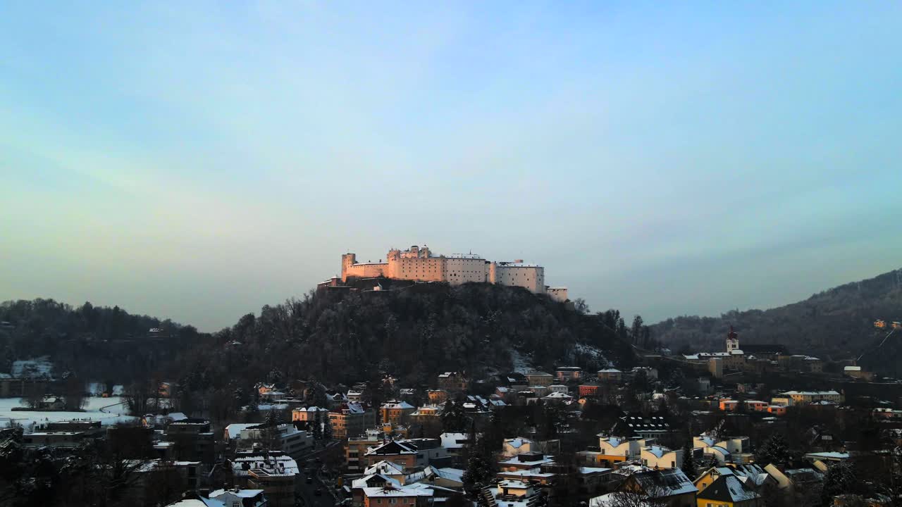 유럽에서 오스트리아 잘츠부르크에서 촬영한 영상