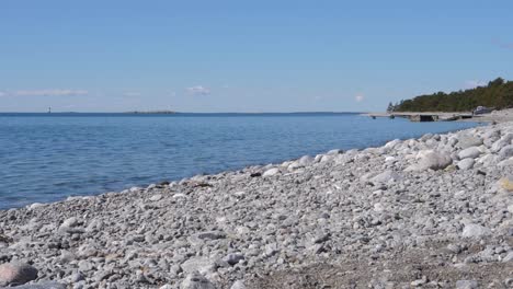 calm day at the stone beach