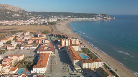 Aerial-Images-With-Drone-Of-The-Beach-Of-Begur-The-Gola-Del-Ter-Mouth-Of-The-River-Aiguamolls-Del-Baix-Emporda