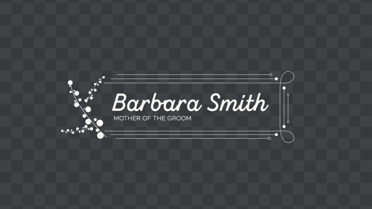 Wedding Lower Third 07 Adobe After Effects 2023 Resolution 3840×2160
